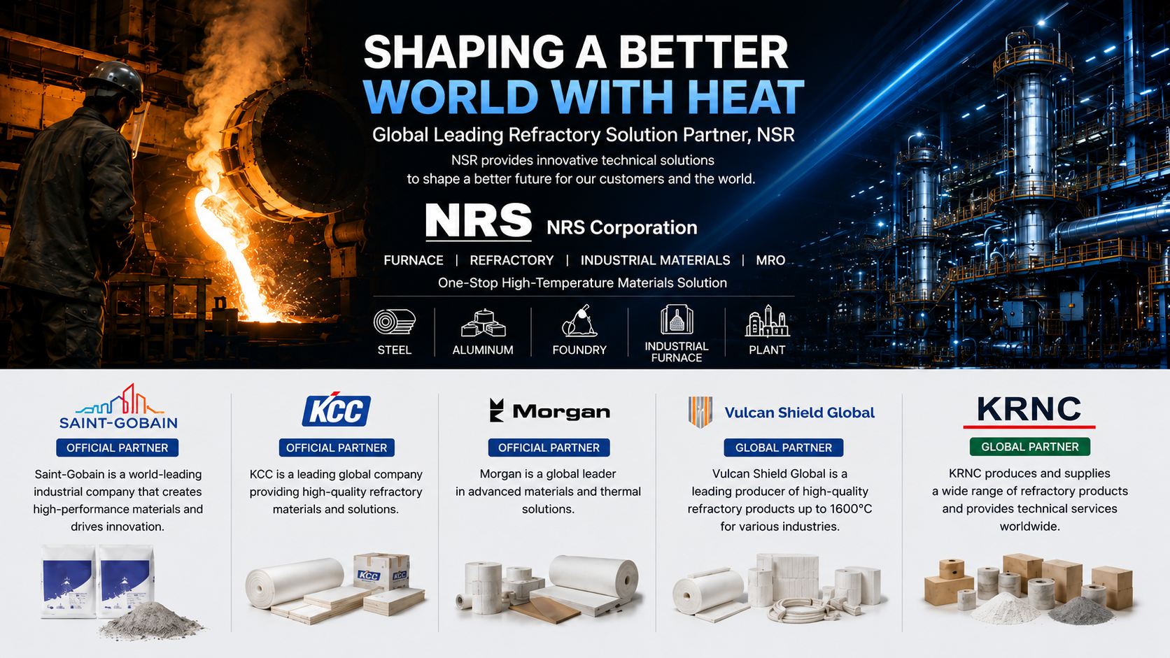 NSR Global Leading Refractory Solution Partner